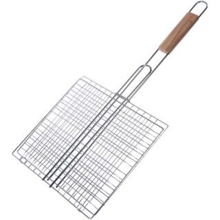 Решетка для гриля Keyo деревянная ручка 55x22x27 см