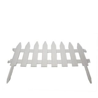 Забор ПО ЛЗП Флора /1Секция/ 38X25 Белый
